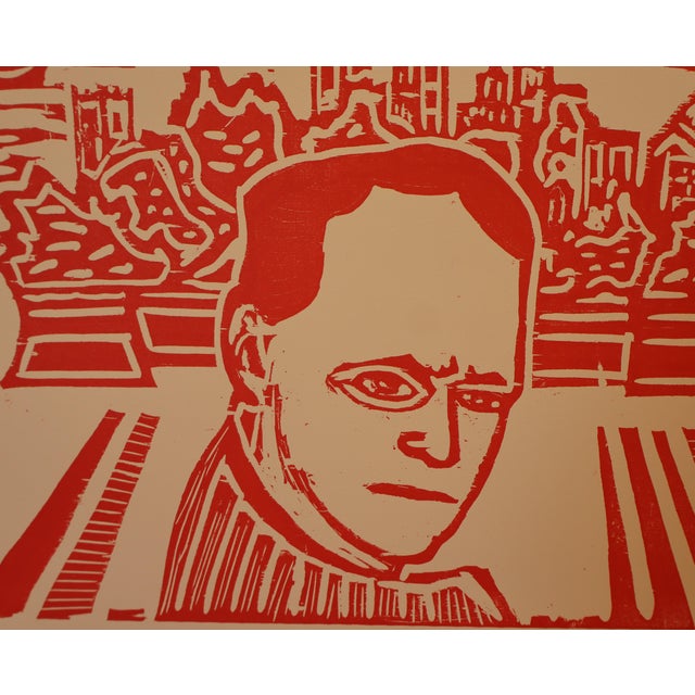 Red Bellora, Luccan Figure, 1970s, Lithograph, Framed For Sale - Image 8 of 16