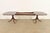 Baker Furniture Style Georgian Banded Mahogany Double Pedestal Extension Dining Table, Newly Refinished For Sale In South Bend - Image 6 of 14
