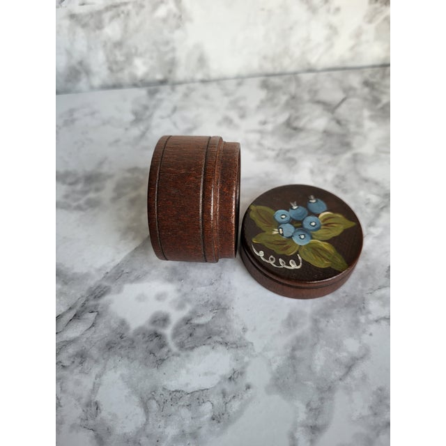 Vintage Asian Hand Painted Trinket Box For Sale - Image 11 of 11