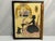 Mid 20th Century Mid 20th Century Folk Art Silk Embroidery Picture: Woman & Dog Silhouette in Frame For Sale - Image 5 of 6