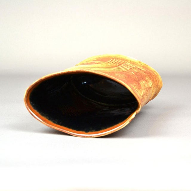 Terra Series Bronze Vase with Relief Decor by Bertil Vallien for Rörstrand, 1978 For Sale - Image 9 of 11