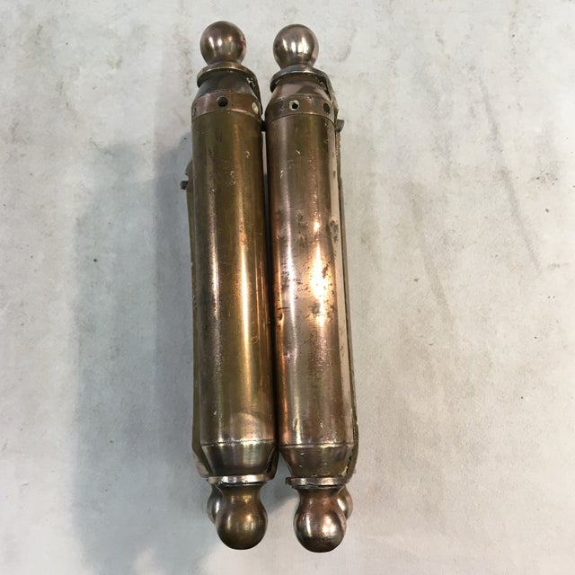 Antique 1905 BrassPlated Swinging Door Hinges a Pair Chairish