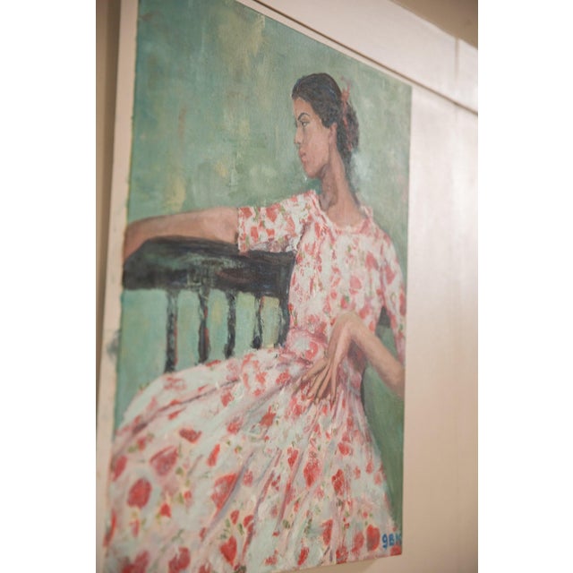 Old New House Grace B. Keogh Painting "Seated Women" For Sale - Image 4 of 8