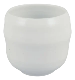 Stoneware Vase with White Glossy Glaze by Gerd Hiort Petersen for Royal Copenhagen