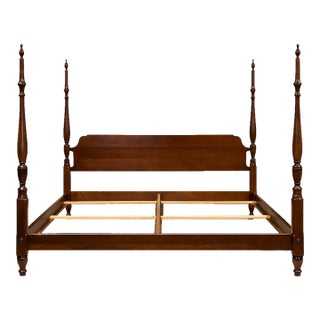 1980s Cherry King Bed by Pennsylvania House For Sale
