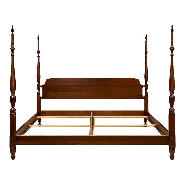 1980s Cherry King Bed by Pennsylvania House For Sale