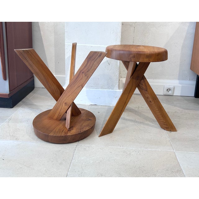 1970s S28 Stools by Pierre Chapo, 1970, Set of 4 For Sale - Image 5 of 8