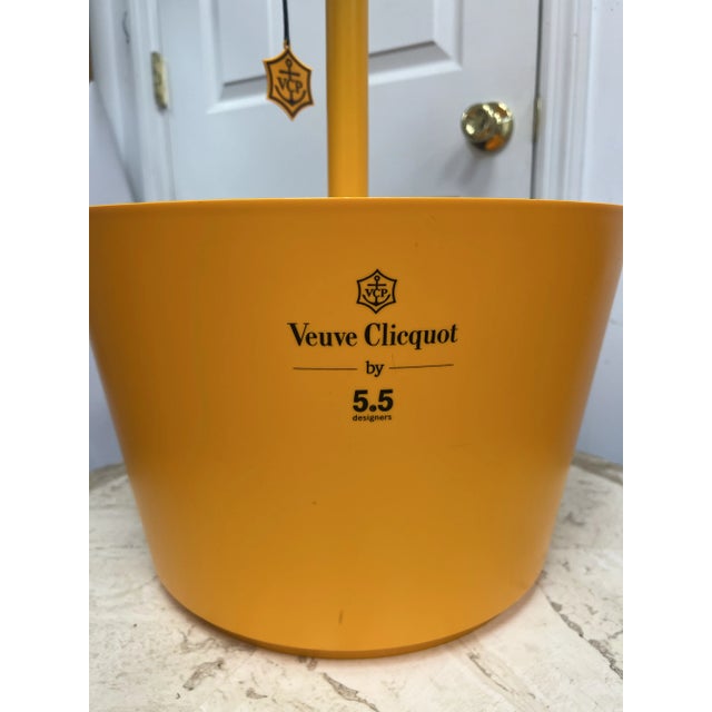 Plastic French Veuve Clicquot Ponsardin Champagne Cooler, Ice Bucket With Table Lamp. For Sale - Image 7 of 9