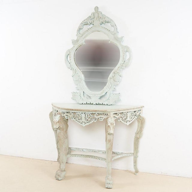 Console Table with Oriental Mirror For Sale - Image 16 of 16