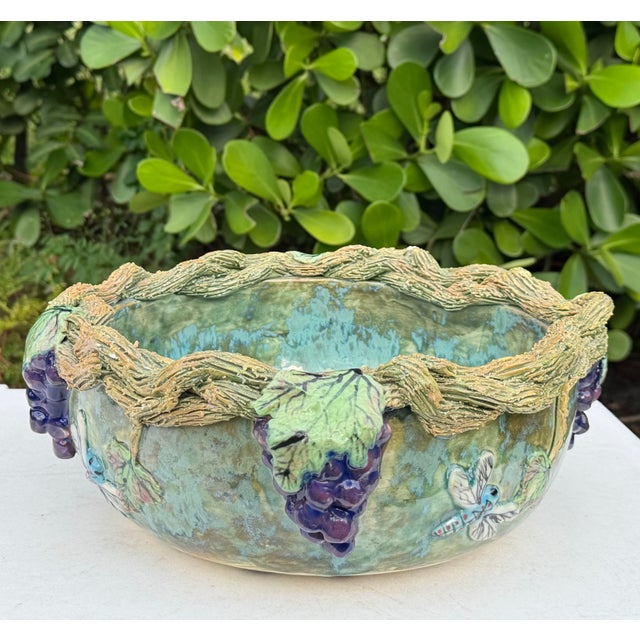 Contemporary Vintage Mexican Folk Art Dragonfly Bowl For Sale - Image 3 of 12