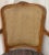 Wood Late 20th Century French Provincial Louis XV Style Cane Back Arm Chair For Sale - Image 7 of 12