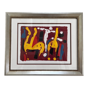 Marino Marini Signed Original Lithograph Chevaux Et Cavalier-v 1974 Framed