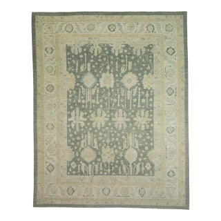 Turkish Oushak Antique Look Rug 9'10" x 12'5" #18640 For Sale