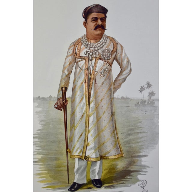 Portraiture Prince of India: A Colored Vanity Fair Caricature of the "Gaekwar of Baroda", 1901 For Sale - Image 3 of 8