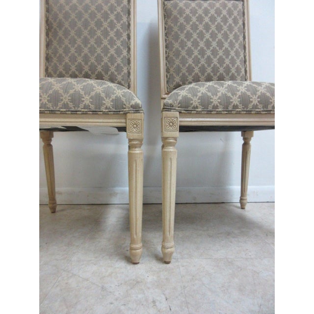 Beige 1990s Pair Ethan Allen Swedish Home Dining Room Desk Side Chair For Sale - Image 8 of 11