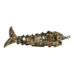 Vintage Abalone Shell Fish Bottle Opener