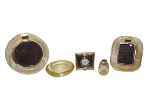 Murano Glass Set by Tommaso Barbi, Italy, 1960s, Set of 5