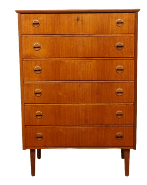 Vintage Chest of Drawers in Teak, 1950s