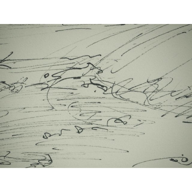 Roger Crusat, Paysage, Felt Tip Pen on Paper For Sale - Image 4 of 6