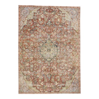 Antique Persian Mahal Rug - 08'01 X 11'05 For Sale