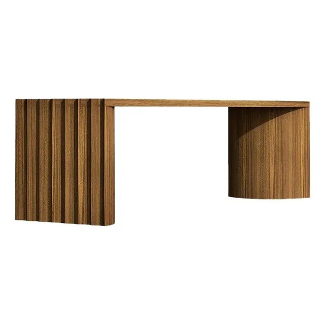 Wood Oak Bench by Collector For Sale - Image 7 of 7