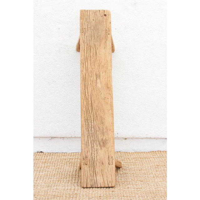 Ming Style Elm Wood Low Altar Table For Sale In Los Angeles - Image 6 of 7