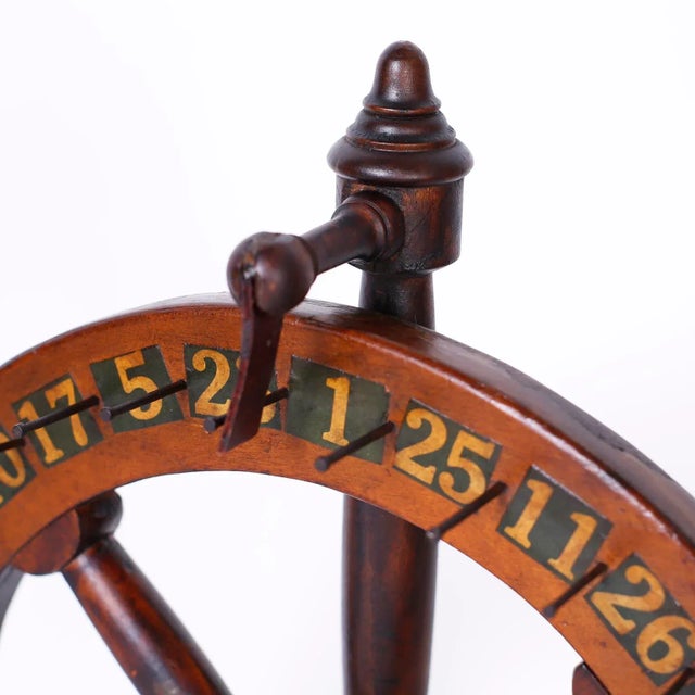 Antique English Gaming Wheel For Sale - Image 4 of 10