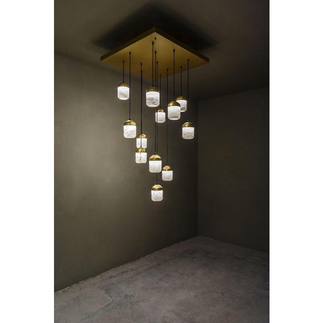 Glans Pendant Lamp by United Alabaster For Sale - Image 6 of 10
