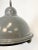 Industrial Grey Pendant Lamp with Clear Glass Cover, 1970s For Sale - Image 6 of 16