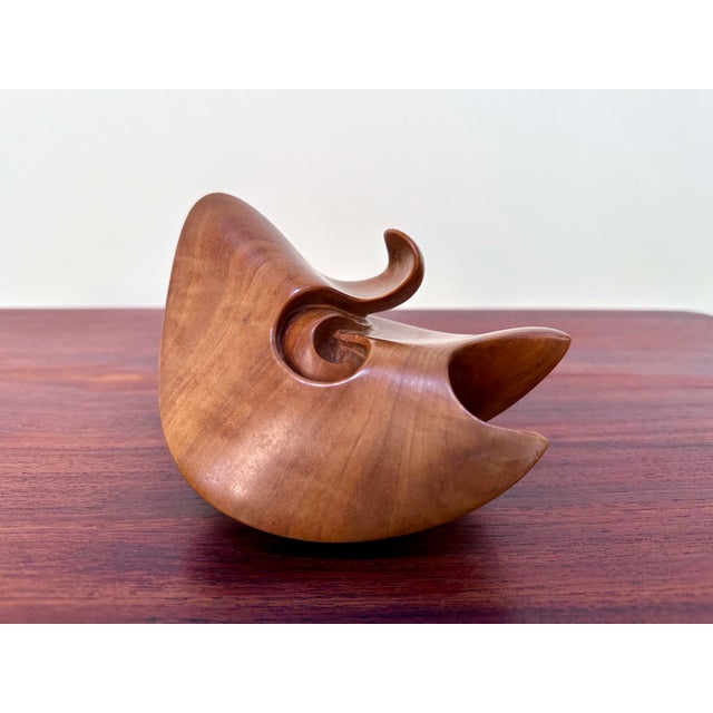 Scandinavian Artist, Abstract Modernist Carving, 1950s, Teak For Sale - Image 10 of 18