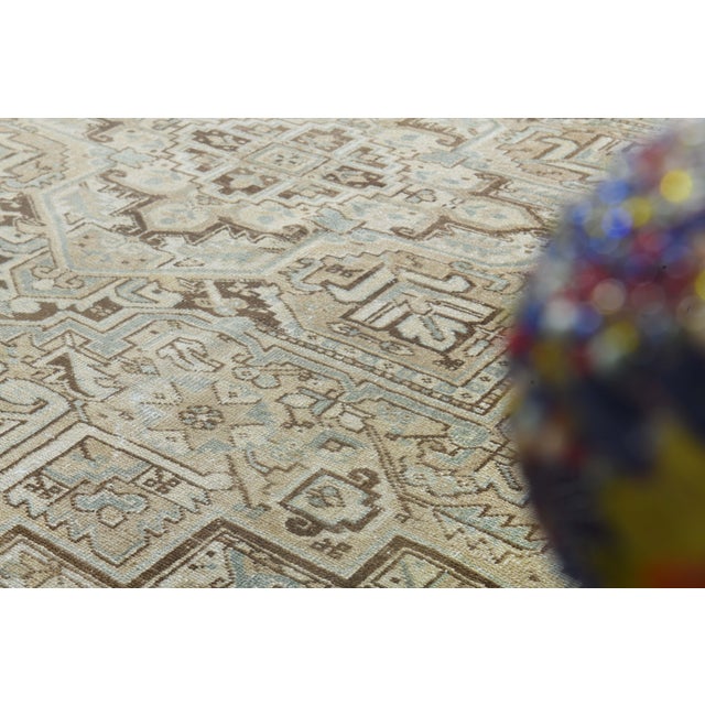 Traditional 1970s Vintage Persian Handmade Wool Cotton Orange Area Rug For Sale - Image 3 of 10