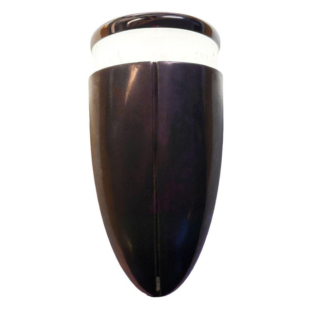 Silver A Machine Age Streamline Brushed Aluminum Wall Sconce, 5 Available For Sale - Image 8 of 10