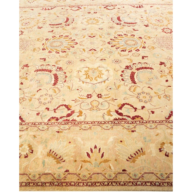 Solo Rugs Mogul, One-of-a-Kind Hand-Knotted Area Rug in Green, 8' 1" x 9' 10" For Sale - Image 4 of 8