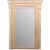 Large French 19th Century Neutral Trumeau Wall Mirror With Natural Wood Finish For Sale