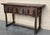 Spanish Console Table with Carved Drawers and Iron Handles, 1890s For Sale - Image 4 of 9