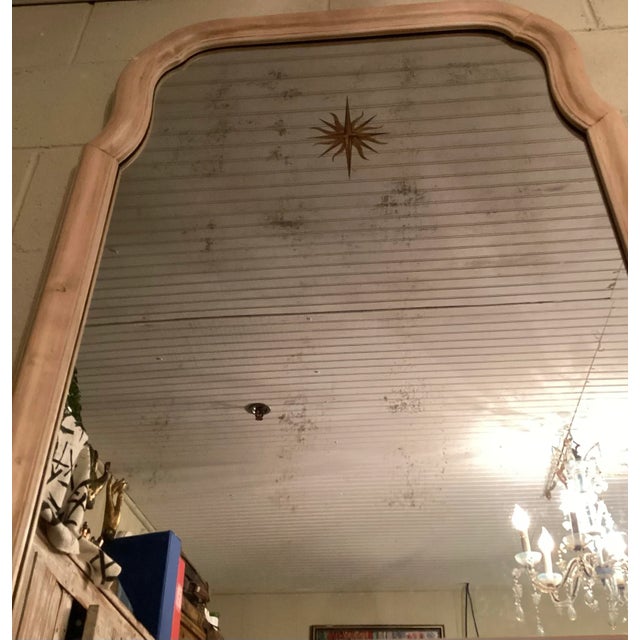 Vintage Mid Century Sunburst Églomisé Central Motif Wall Mirrors - a Pair For Sale - Image 11 of 12