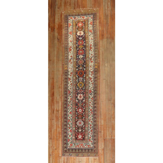 Antique Zabihi Collection Persian Tribal Serab Runner - 2'10" x 12'4" For Sale In New York - Image 6 of 8