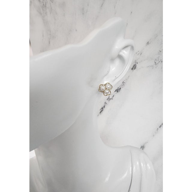 ♥ Product Summary ♥ Main Stone: Freshwater Pearl Pearl Size: 3MM Band Material: 14k Yellow Gold Dimensions: 9mm x 9mm...