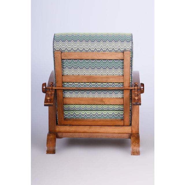 Art Deco Lounge Chair attributed to Jindřich Halabala for Up Závody, Former Czechoslovakia, 1920s For Sale - Image 15 of 16