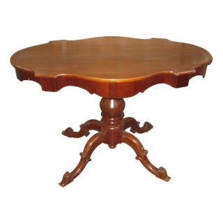 Vintage Table in Walnut, 1890s For Sale
