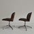 Black Set of Chairs in Black Eco-Leather and Walnut from Mim Roma, 1960s For Sale - Image 8 of 18
