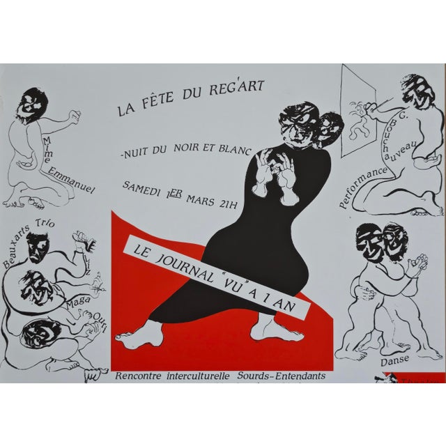 Original La Fête du Reg'art Poster, 1986 For Sale - Image 4 of 6