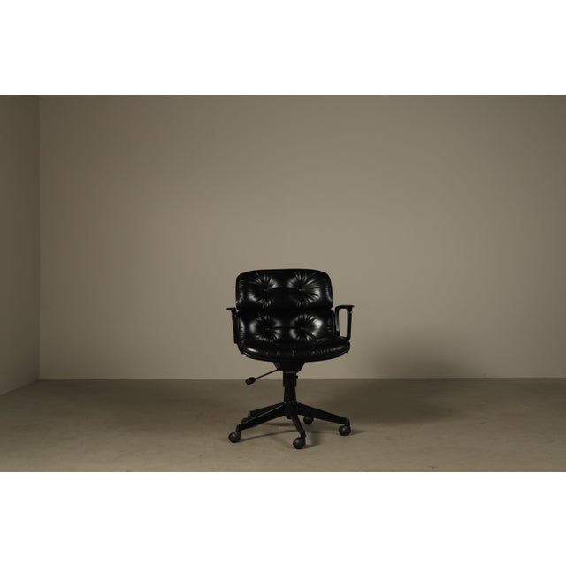 Metal Executive Office Chair by Ennio Fazioli for Mim Roma, Italy, 1970s For Sale - Image 7 of 17