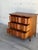 Beautiful vintage Danish modern teak bachelor chest or nightstand made in Denmark, featuring sculptural serpentine drawer...
