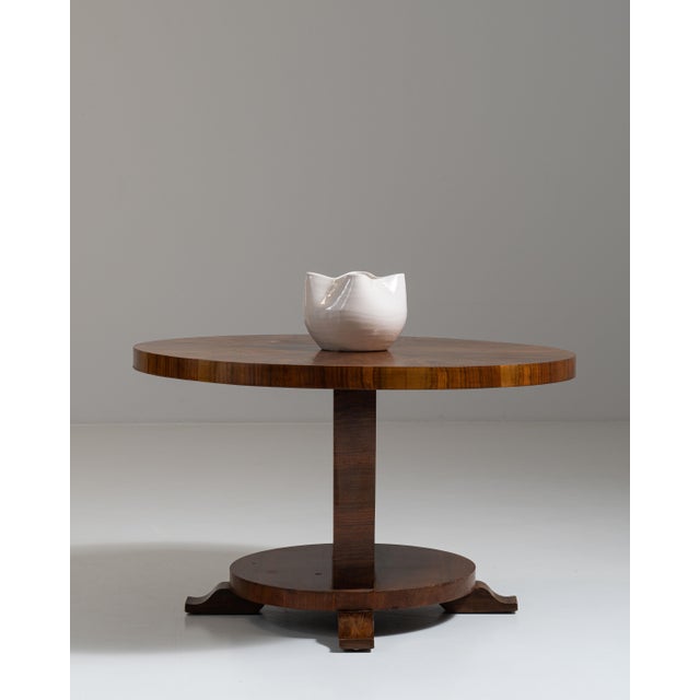 Art Deco 1930s French Chestnut Brown Art Deco Coffee Table For Sale - Image 3 of 15