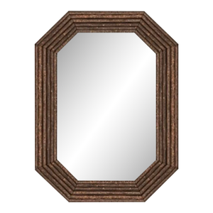 La Lune Collection Rustic Octagonal Branches Mirror #5040 in Willow Finish