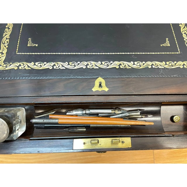 Campaign 19th Century Campaign Reading Desk on Later Stand For Sale - Image 3 of 12