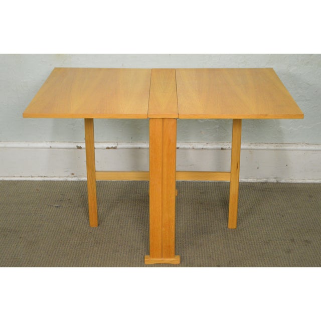 Mid Century Modern Narrow Drop Leaf Dining Table Chairish