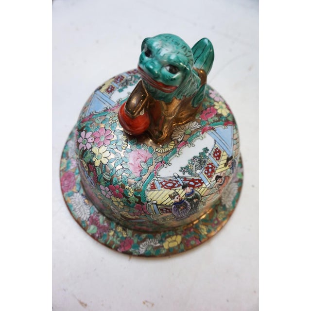 Blue Large Art Deco Oriental Ceramic Baluster Vase, 1940s For Sale - Image 8 of 15