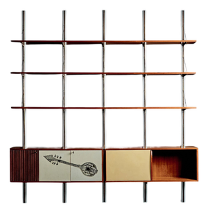 Wall-Mounted Shelving Unit by Osvaldo Borsani, Italy, 1950s